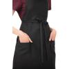 imageChef Works Unisex Two Patch Pocket Bib ApronBlack