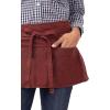 imageChef Works Unisex Uptown Waist ApronRed Navy