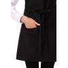 imageChef Works Unisex VNeck Tuxedo ApronBlack
