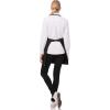 imageChef Works Unisex VNeck Tuxedo ApronBlack