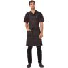imageChef Works Unisex Corvallis Bib ApronBlack Burgundy