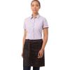 imageChef Works Unisex Corvallis Half Bistro ApronBlack Burgundy