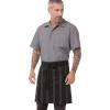 imageChef Works Unisex Presidio Half Bistro ApronBlack Gray