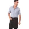 imageChef Works Unisex Rockford Half Bistro ApronSteel Grey