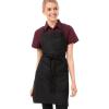 imageChef Works Unisex Two Patch Pocket Bib ApronBlack