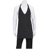 imageChef Works Unisex VNeck Tuxedo ApronBlack WWhite Pinstripe