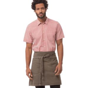imageChef Works Unisex Dorset Half Bistro ApronEarth Brown