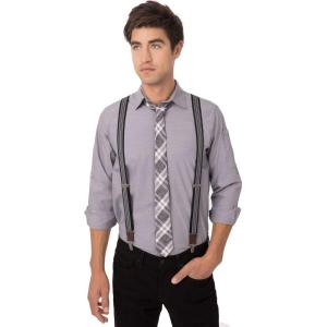 imageChef Works Unisex Pant SuspendersBlack Gray