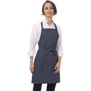 imageChef Works Unisex Two Patch Pocket Bib ApronNavy