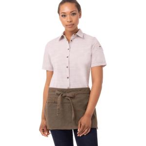 imageChef Works Unisex Uptown Waist ApronBlue Taupe