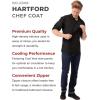 imageChef Works Mens Hartford Cool Vent Chef CoatBlack
