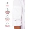 imageChef Works Mens Hartford Cool Vent Chef CoatWhite