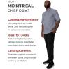 imageChef Works Mens Montreal Cool Vent Chef CoatGrey
