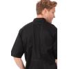 imageChef Works Mens Valais VSeries Chef CoatBlack Black