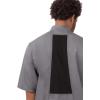 imageChef Works Mens Valais VSeries Chef CoatDark Grey W Black Contr