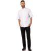 imageChef Works Mens Valais VSeries Chef CoatWhite W Grey Contrast