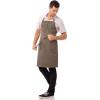 imageChef Works Unisex Dorset Bib ApronEarth Brown