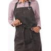 imageChef Works Unisex Dorset Bib ApronPewter