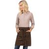 imageChef Works Unisex Olympia Half Bistro ApronBrown