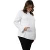 imageChef Works Womens Essential Maternity Chef CoatWhite