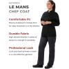 imageChef Works Womens Le Mans Chef CoatBlack