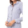 imageChef Works Womens Modern Gingham Long Sleeve Dress ShirtStrong Blue