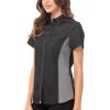 imageChef Works Womens Universal Cook ShirtBlack Grey Mesh