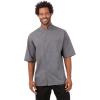 imageChef Works Mens Valais VSeries Chef CoatDark Grey W Black Contr