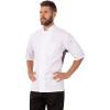 imageChef Works Mens Valais VSeries Chef CoatWhite W Grey Contrast