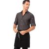 imageChef Works Unisex Berkeley Half Bistro ApronJet Black