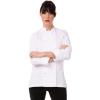 imageChef Works Womens Le Mans Chef CoatWhite
