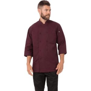 imageChef Works Mens Morocco Chef CoatMerlot