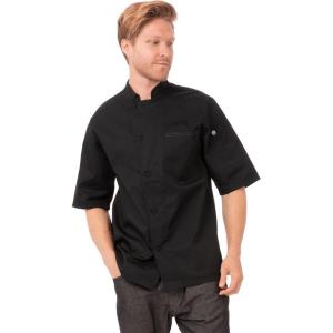 imageChef Works Mens Valais VSeries Chef CoatBlack Black