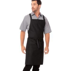 imageChef Works Unisex CrossBack Bib ApronBlack