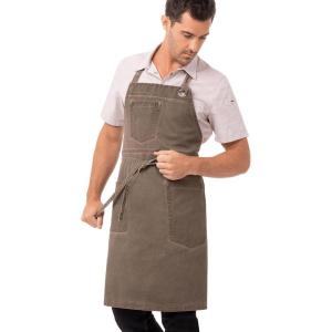 imageChef Works Unisex Dorset Bib ApronEarth Brown