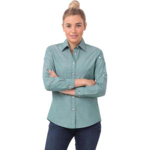 imageChef Works Womens Chambray ShirtGreen Mist