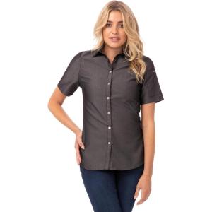 imageChef Works Womens Detroit Denim ShirtBlack