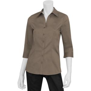 imageChef Works Womens Finesse Short Sleeve ShirtNatural