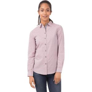 imageChef Works Womens Modern Gingham Long Sleeve Dress ShirtChili Peppers