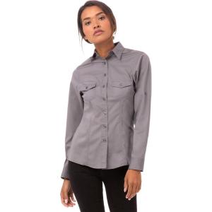 imageChef Works Womens Pilot ShirtGrey