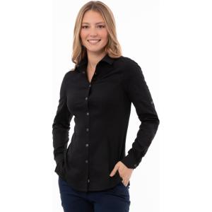 imageChef Works Womens Seville Shirt with Mesh PanelsBlack