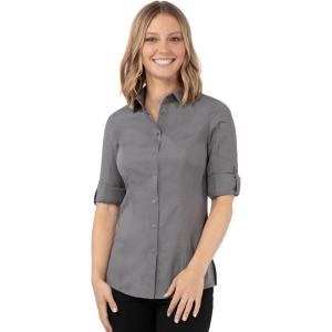 imageChef Works Womens Seville Shirt with Mesh PanelsGray