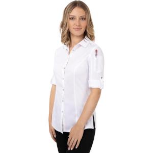 imageChef Works Womens Seville Shirt with Mesh PanelsWhite