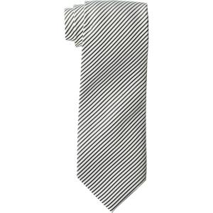 imageChef Works unisexadult Striped Dress TieBlack Silver