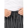 imageChef Works Mens Designer Baggy Chef PantsBlack W Chalk Stripe