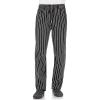 imageChef Works Mens Designer Baggy Chef PantsBlack W Chalk Stripe