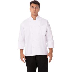 imageChef Works Unisex Lyon Executive Chef CoatWhite