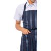 imageChef Works Unisex Presidio Bib ApronNavy Blue