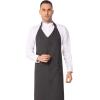 imageChef Works Unisex Volante VNeck Server ApronPinstripe
