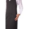 imageChef Works Unisex Volante VNeck Server ApronPinstripe
